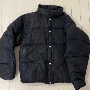 Older Brother Waxed Puffer Black Medium